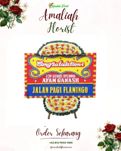Bunga Papan Congratulation di Bontang Lestari